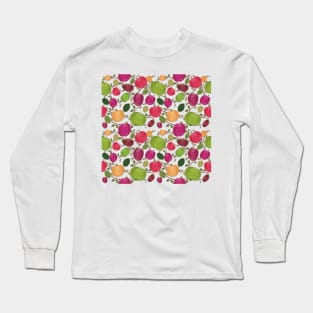 Colorful apple design Long Sleeve T-Shirt